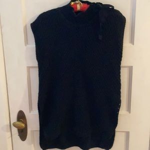 Flyaway sleeveless sweater